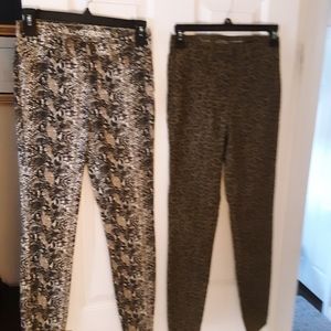 High rise pull on pants